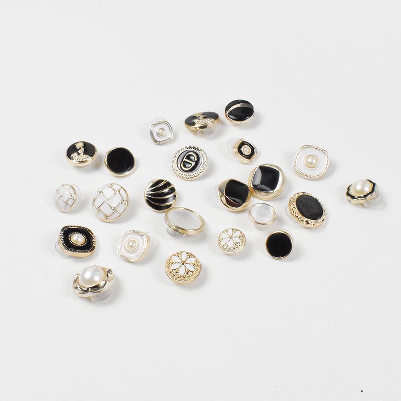 Bộ 10 Phụ Kiện Trang Trí Giày Hình Hoa Đính Ngọc Trai Giả Màu Sắc Sáng Tạo