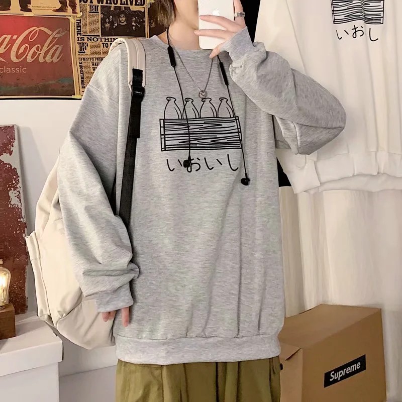 Áo thun dài tay in họa tiết thời trang đơn giản thời trang cho cặp đôi (s-5xl) | BigBuy360 - bigbuy360.vn