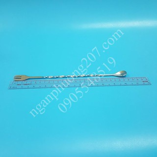 Muỗng  khuấy inox 2 đầu, muỗng Barspoon pha chế  dài 26 cm