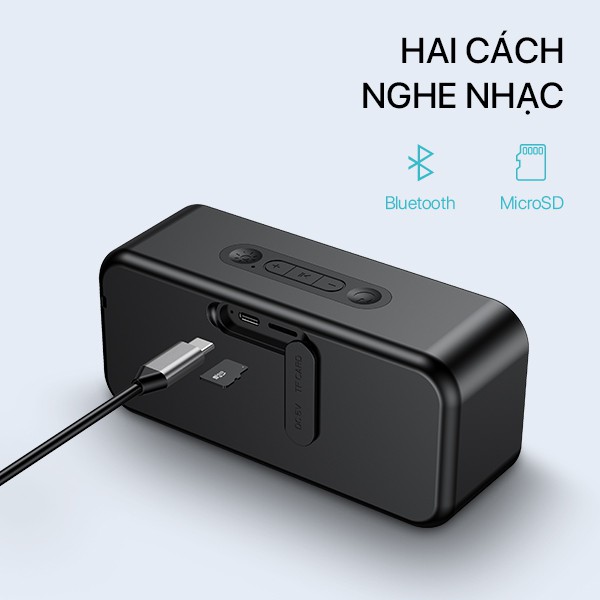 Loa Bluetooth ACOME A6 / VS6 Công Suất 5W Âm Thanh Chất Lượng Cao Hiệu Ứng LED RGD Playtime 8H Chống Nước IPX5