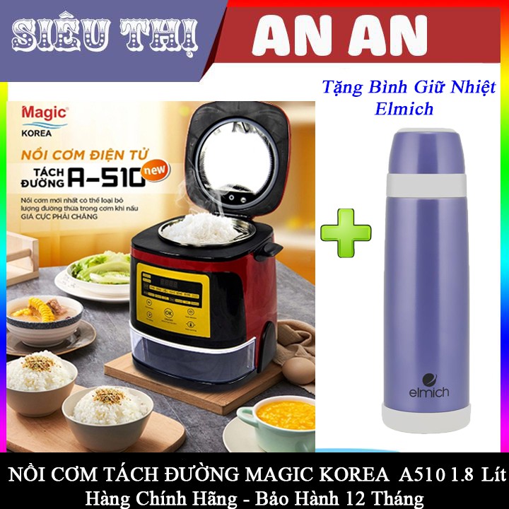 Nồi cơm điện tách đường 3.5L MAGIC KOREA A-510 công suất 900w bảo hành 12 tháng. | BigBuy360 - bigbuy360.vn