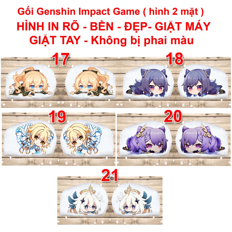 Gối Ôm- Gối ngủ Genshin Impact game (Mẫu 03)