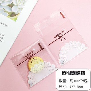 Túi dán 7x7cm đựng bánh kẹo