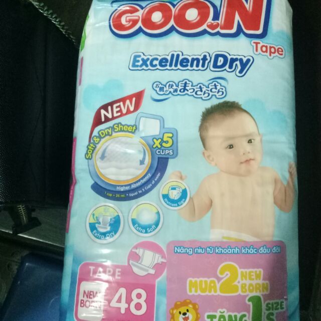 Tã dán Goon newborn 48 miếng