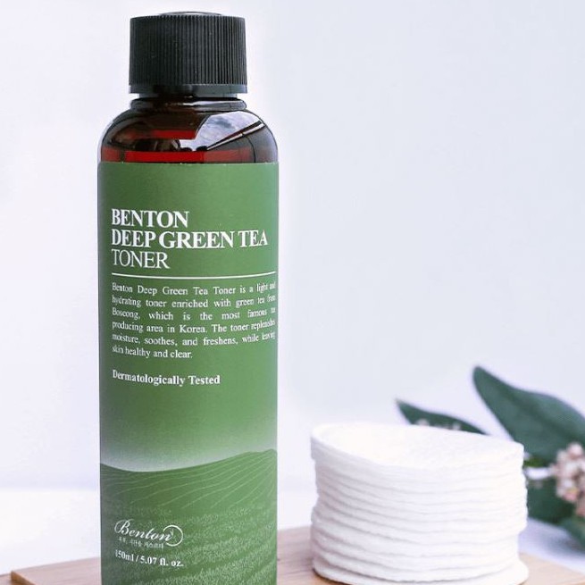 Nước Hoa Hồng Ngăn Ngừa Mụn Và Kiểm Soát Nhờn Benton Deep Green Tea Toner