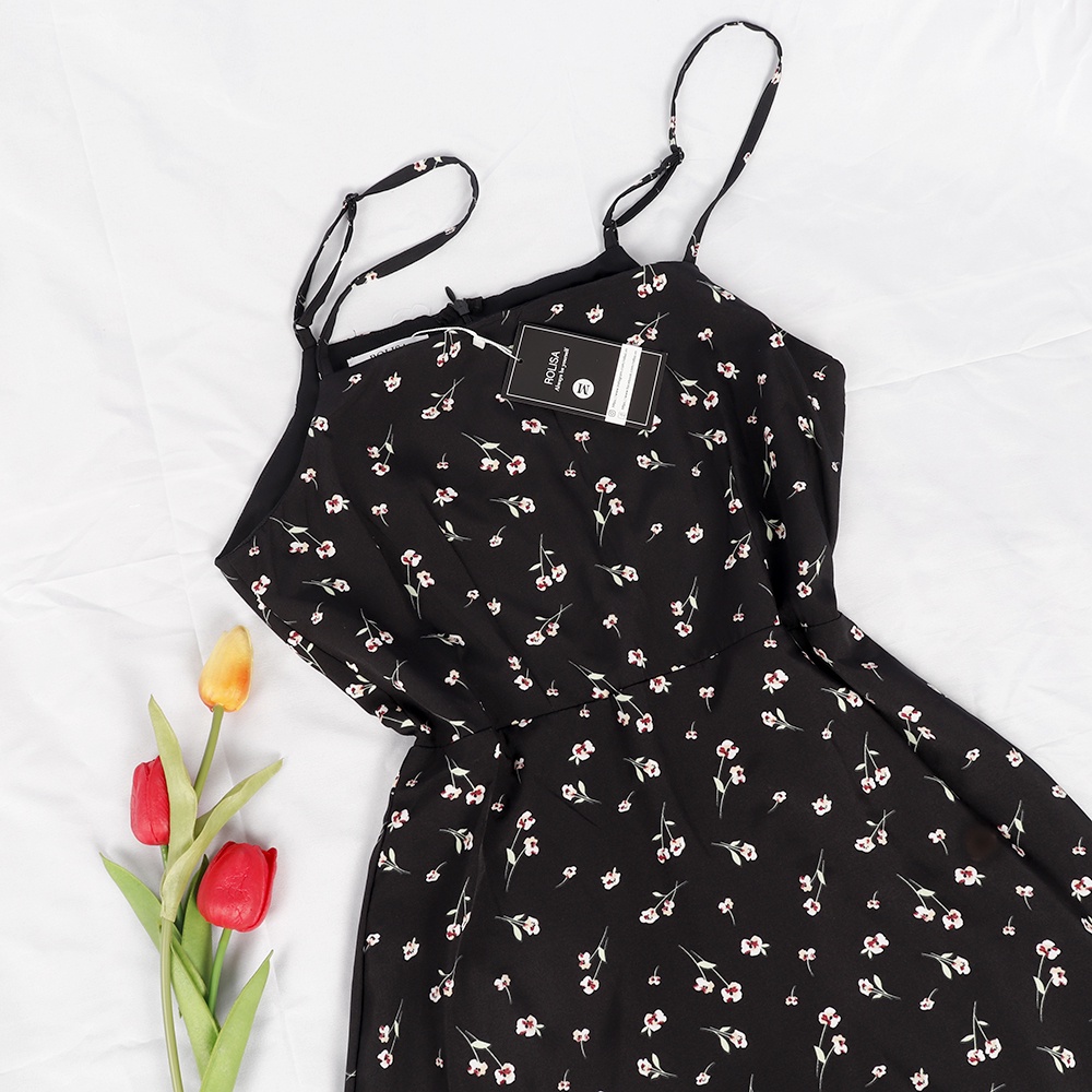 Đầm hai dây hoa nhí dễ thương Rolisa RD003