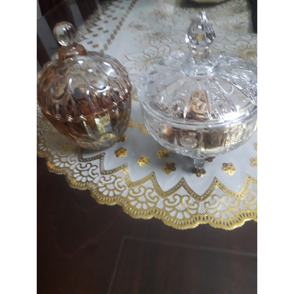Hộp đựng mứt thủy tinh sang trọng - hộp đựng nho khô, hạt bí,hướng dương