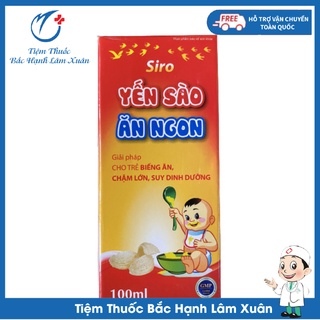 Siro yến sào ăn ngon 100ml - yến sào giúp bé ăn ngon, tăng sức đề kháng và khả năng hấp thu