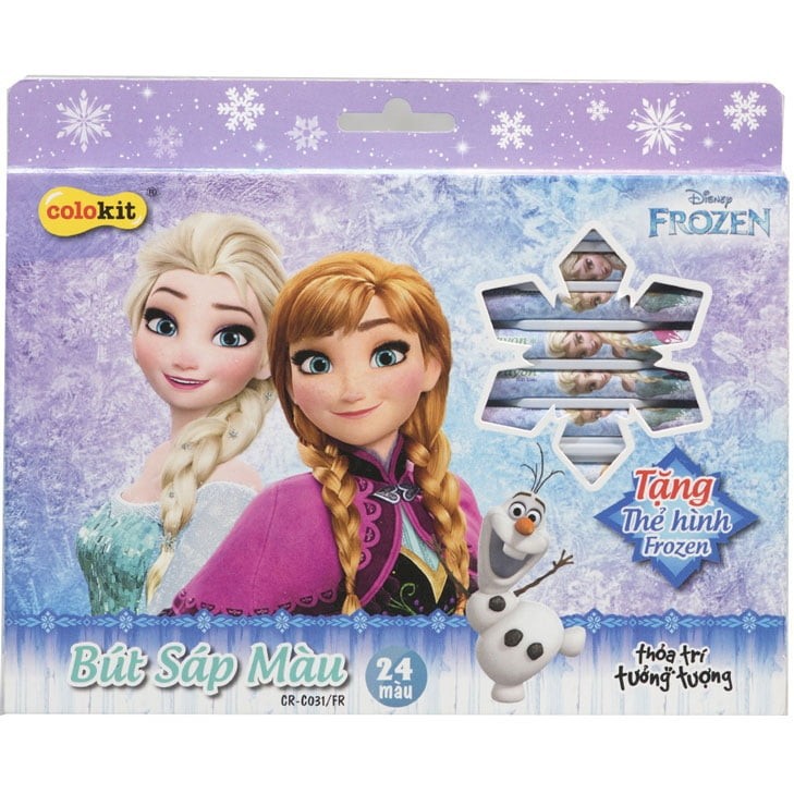 Bút sáp 24 màu Colokit Disney Frozen CRC031/FR