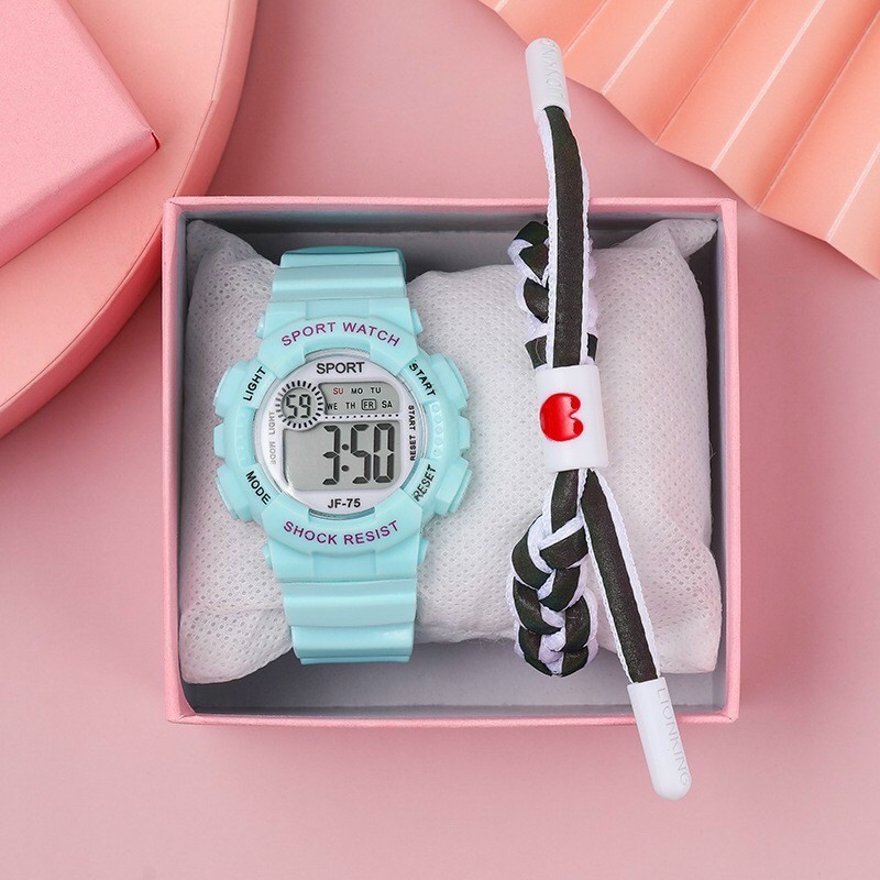 Đồng hồ điện tử nam nữ Sport sp1 mặt tròn dây silicon v2zư3 | BigBuy360 - bigbuy360.vn