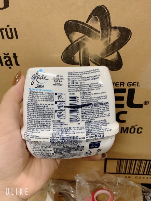 Sáp thơm để phòng khử mùi glade 180g hoa ly ( mầu hồng )