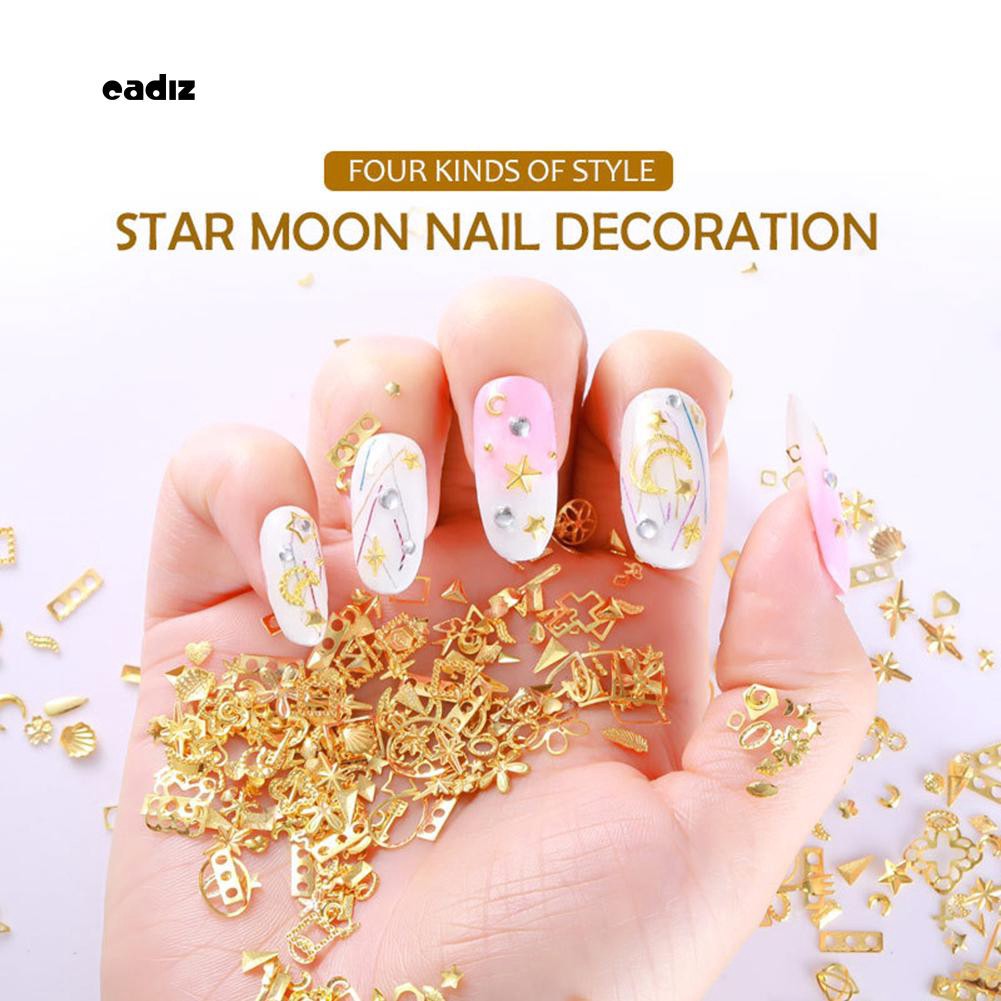 Hộp phụ kiện trang trí móng tay nghệ thuật 3D thời trang tiện lợi