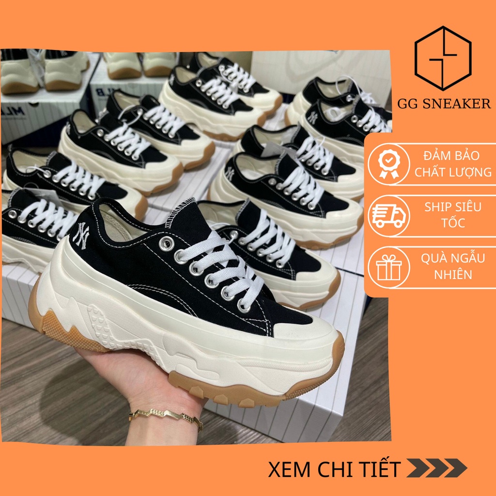 Giày Sneaker MLB Chunky High Low Cổ Thấp Đế Cao-Sneaker Hot Nhất 2021
