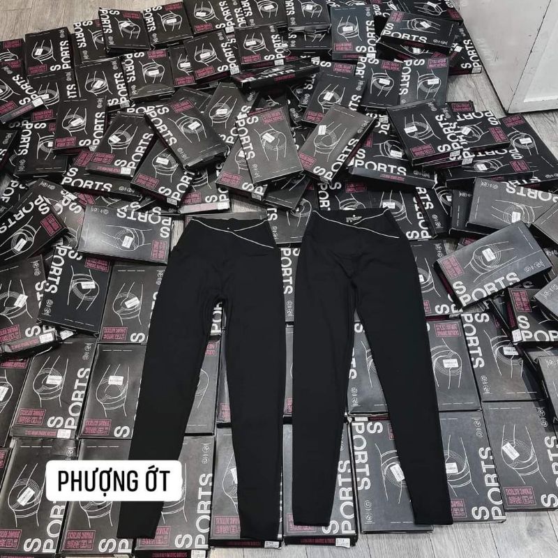 Quần legging gen bụng cạp viền hàng QC