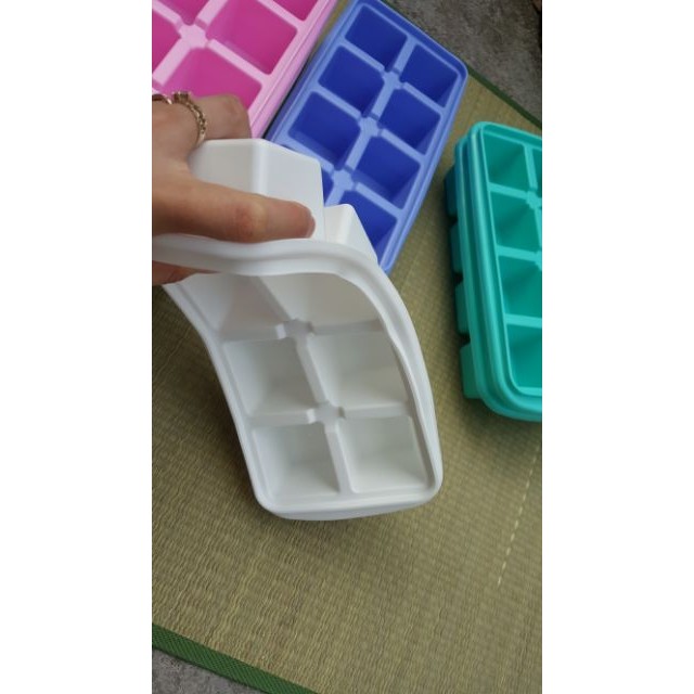 KHAY LÀM ĐÁ / TRỮ ĐỒ ĂN DẶM 8 NGĂN SONG LONG (NHỰA DẺO)