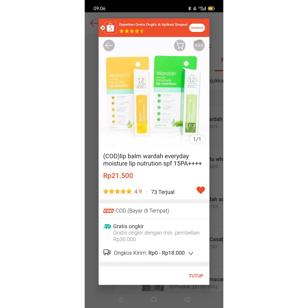 (hàng Mới Về) Son Dưỡng Môi Giữ Ẩm Chống Nắng Spf 15pa + + + Wardah | BigBuy360 - bigbuy360.vn