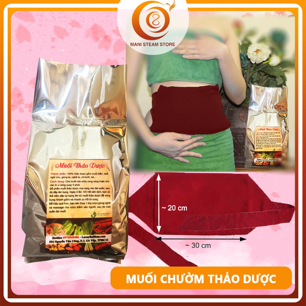 Muối thảo dược chườm bụng sau sinh