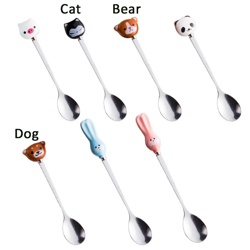 EPOCH Muỗng Cà Phê Cán Dài Tạo Hình Động Vật Dễ Thương