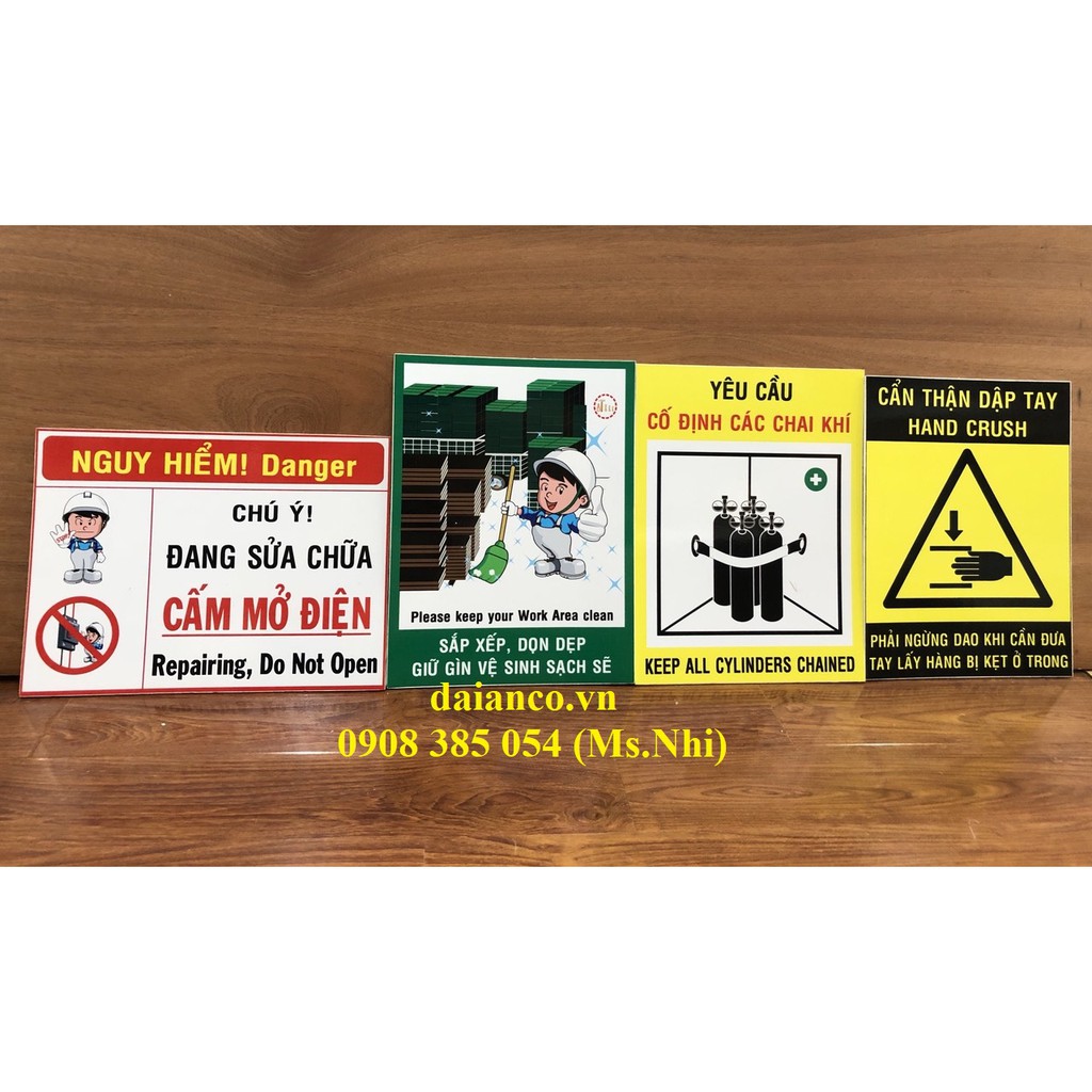 [HCM] KHUYẾN MÃI Bảng cảnh báo chất liệu fomex nội dung như hình- KT 30x40cm- Hàng sẵn