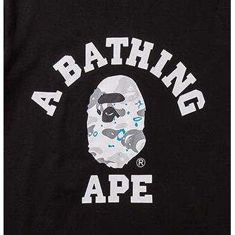 Áo Thun Chất Liệu Vải Cotton Tay Ngắn Có In Hoạ Tiết Bape