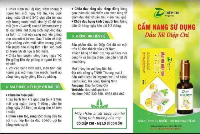 DẦU TỎI DIỆP CHI GOLD