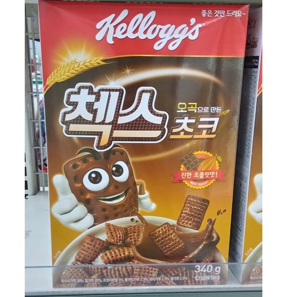 NGŨ CỐC SOCOLA CHOCO CHEZ HÀN QUỐC 340G - 첵스 초코