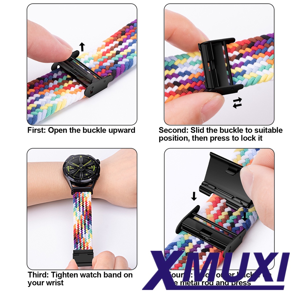 Dây Đeo Nylon 20mm Thay Thế Cho Đồng Hồ Thông Minh Samsung Galaxy Watch 5 / 4 Huawei GT 3 42mm