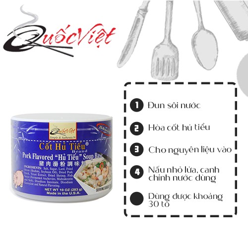 Gia Vị Nấu Hủ Tiếu Nam Vang Cốt Quốc Việt 300g - Nhập Khẩu USA | BigBuy360 - bigbuy360.vn