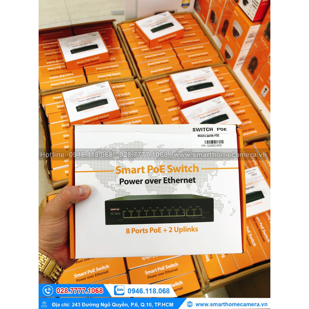 Switch Poe 8 cổng Smart Switch SW8K-POE