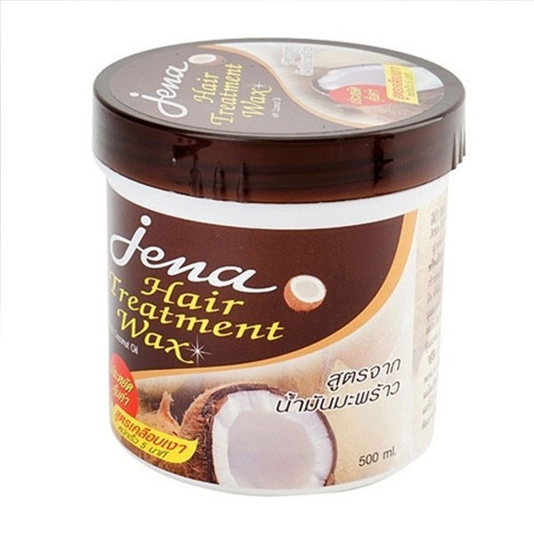 Kem Ủ Tóc Tinh Dầu Dừa Già JENA Coconut Hair Treatment Wax 500ml, Hàng Nội Địa Thái Lan Siêu Mềm Mượt