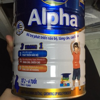 Sữa Alpha số 4 cho trẻ từ 2-6 tuổi date (9/2023)