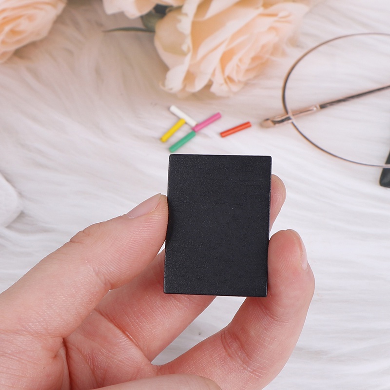 1 Bộ 2 Bảng Đen Mini Viết Phấn Cho Nhà Búp Bê