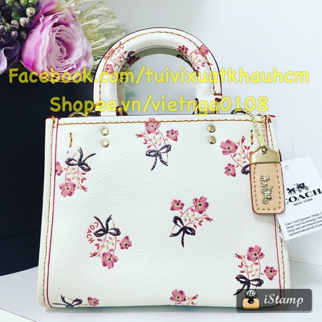 🆘RẺ VÔ ĐỊCH🆘 Túi Coach Rogue mini da bò nguyên bản