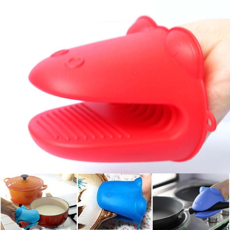 Găng tay silicone cách nhiệt hình đầu cá sấu & hà mã