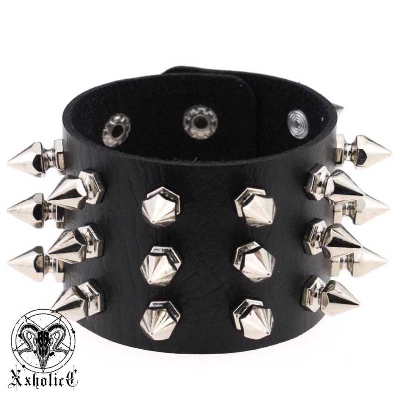 - VÒNG TAY CHOKER đinh tán punk rock