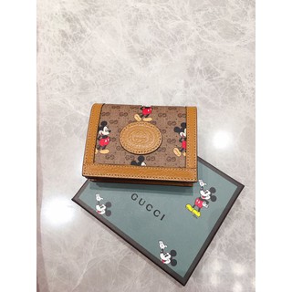 ví mini nữ da thật cao cấp Gucci mickey