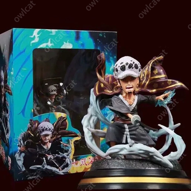 One Piece Model LAW Figure  Seven Warlords of the Sea One Piece Cartoon PVC GK Packed in Box Scene Rejuvenation Doctor Wanokuni Heart Pirates