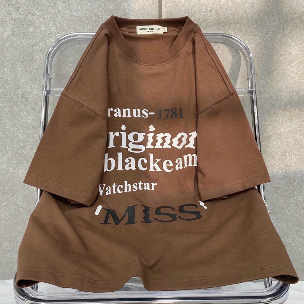 Áo Thun Unisex MISS Form Rộng Tay Lỡ Vải Tici Unisex