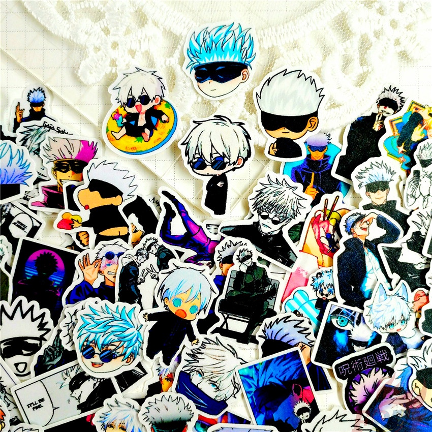 120Pcs/Set ★★★ Jujutsu Kaisen . Gojo Satoru S-1 Mini Diary Manual Stickers ★★★ DIY Fashion Scrapbooks Album Decor Decals Stickers