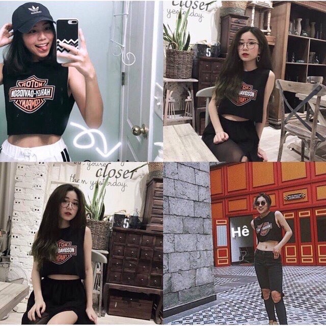 Áo tank top dáng ngắn