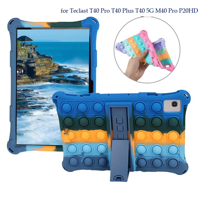 Ốp Điện Thoại Silicon Mềm Có Giá Đỡ Cho Teclast T40 Pro T40 Plus T40 5G M40 Pro P20HD T50