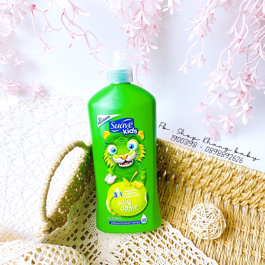Sữa Tắm Suave Kids Gội Xả Cho Trẻ Em 500ml - Shop Khang Baby