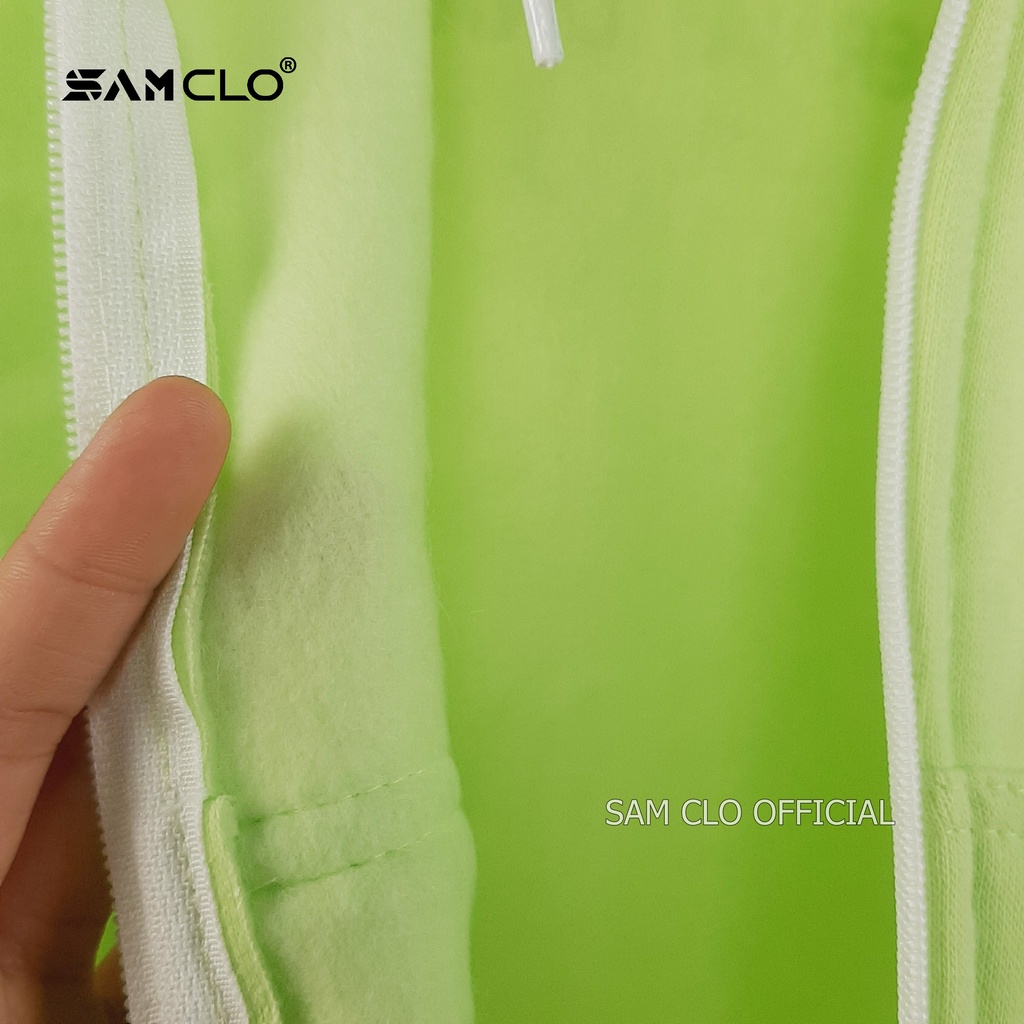 Áo khoác nỉ SAM CLO nam nữ hoodie có khóa kéo tay dài thu đông freesize dáng unisex in chữ missout