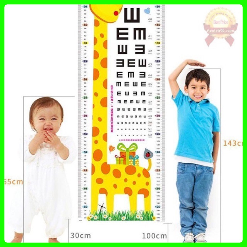 Thước dán tường đo chiều cao,Trang trí phòng cho bé-DC11