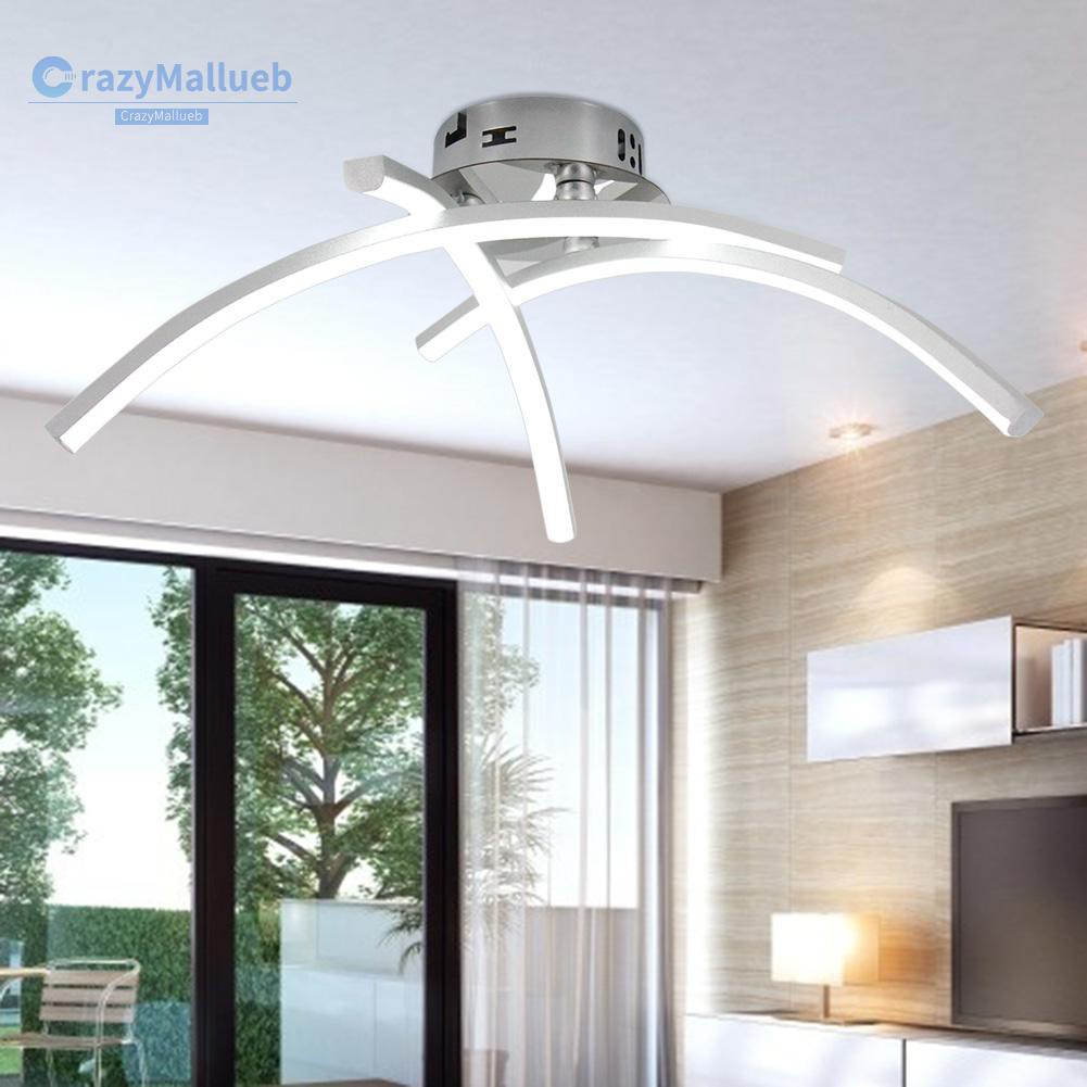 Crazymallueb❤Modern Trigeminal 85-265V LED Ceiling Lamp Chandelier Bedroom Home Lighting❤Lighting