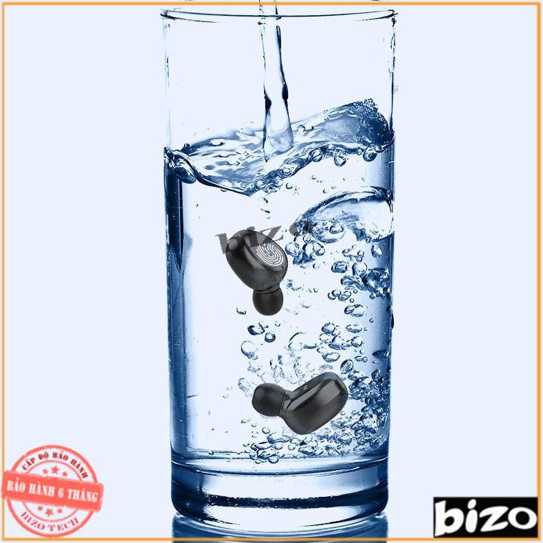 Tai nghe bluetooth nhét tai, tai nghe không dây tích hợp cảm biến vân tay, giá đỡ, sạc pin dự phòng AMOI F9 5.0