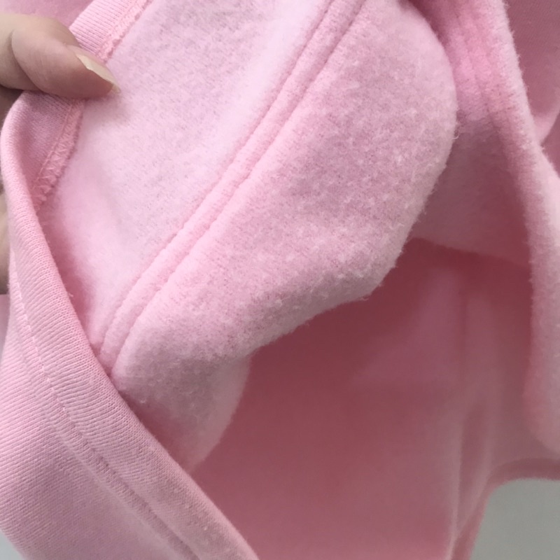 Hoodie Màu Hồng Baby Oversize