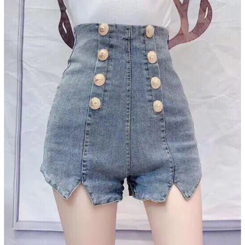 Qâng short jean 8 nút