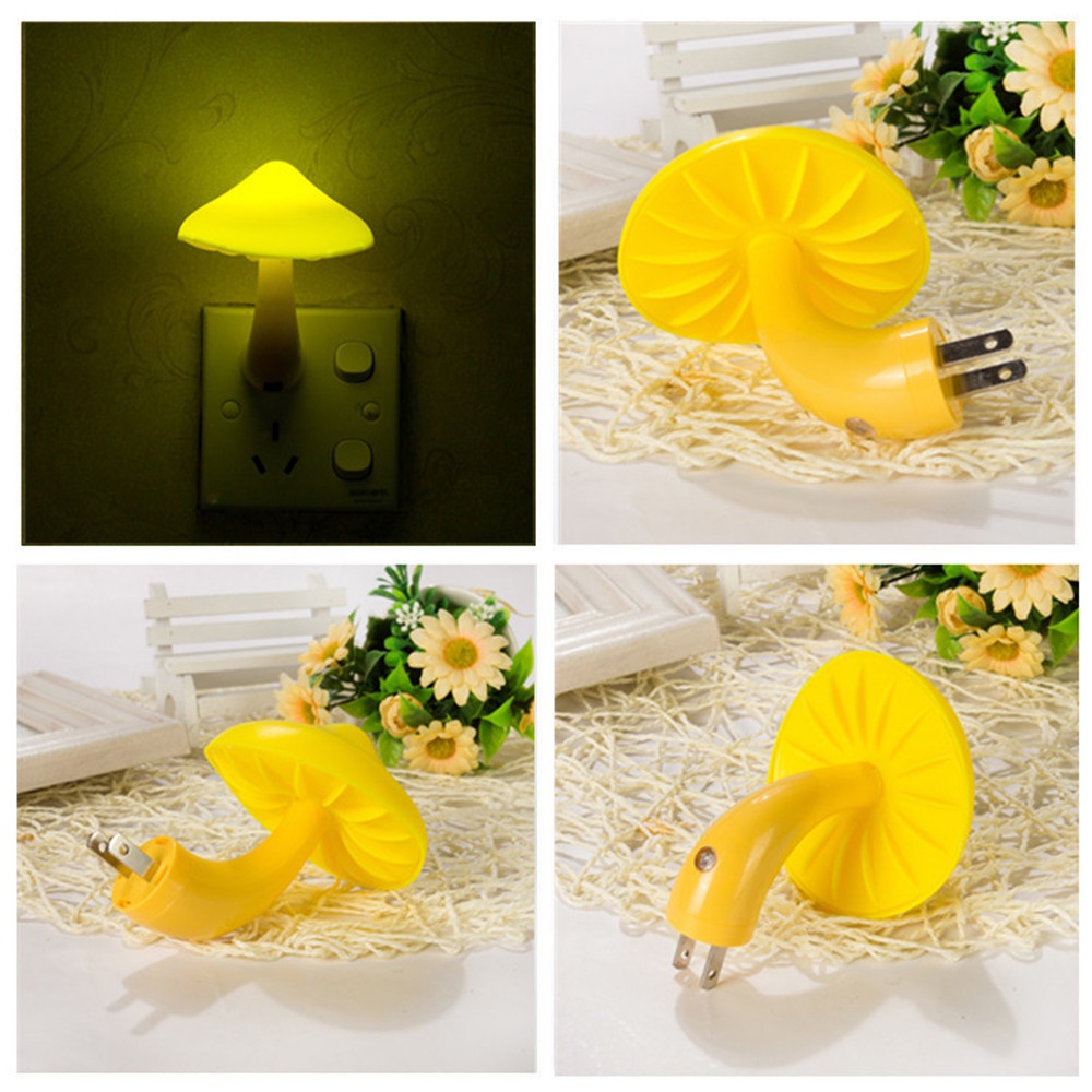 Đèn Ngủ LED Hình Cây Nấm Nhỏ Dễ Thương Tiết Kiệm Điện Cho Phòng Ngủ Của Trẻ Em