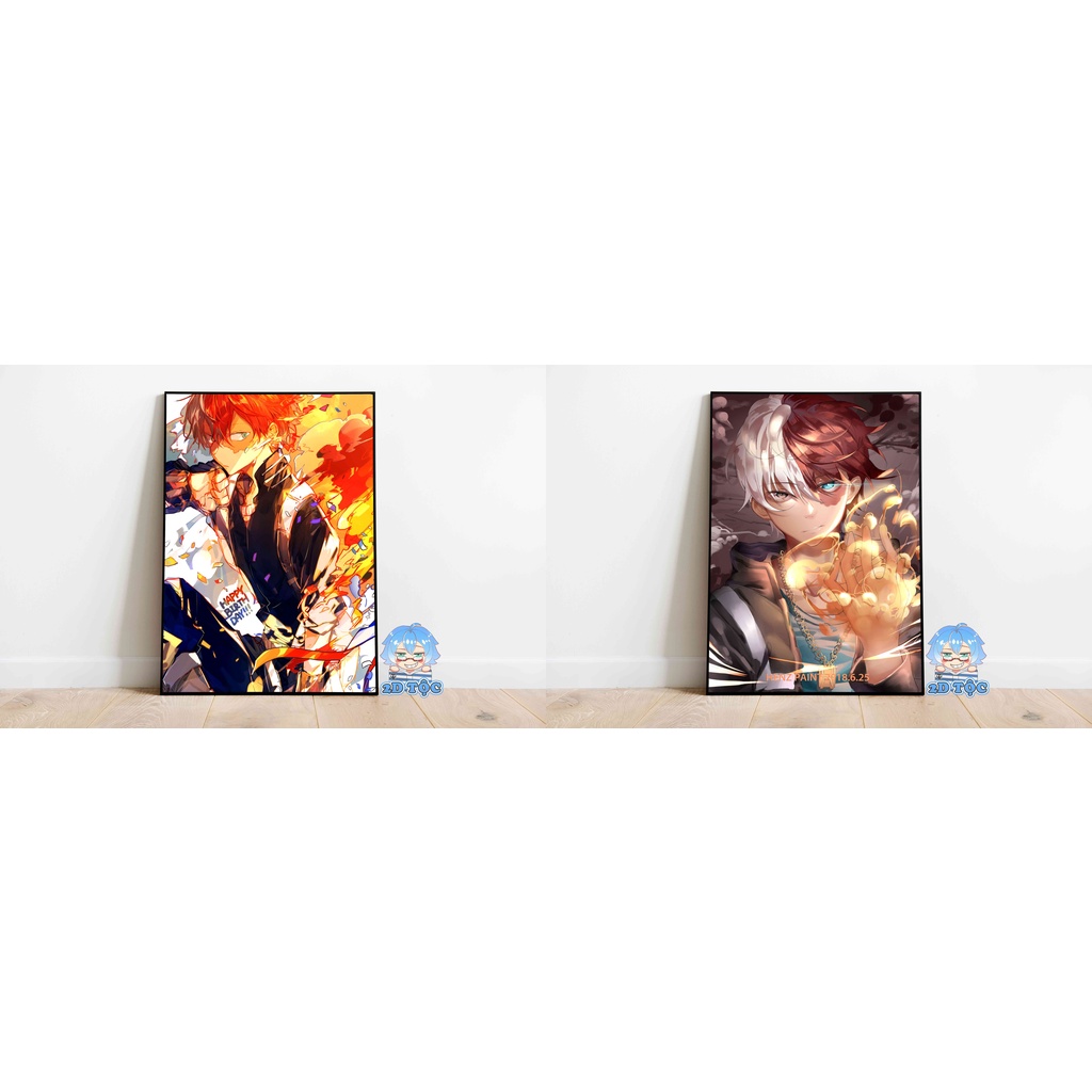 Ảnh poster A3 Todoroki Shoto (15) Anime Manga My Hero Academia chất liệu giấy cao cấp - 2D Tộc Shop